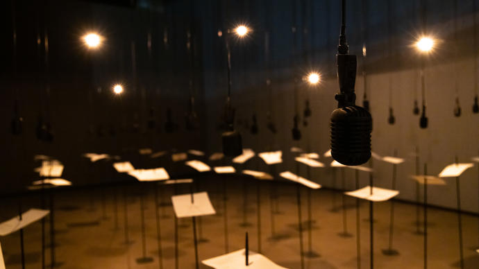 An image of the Shilpa Gupta: Sun at Night exhibition