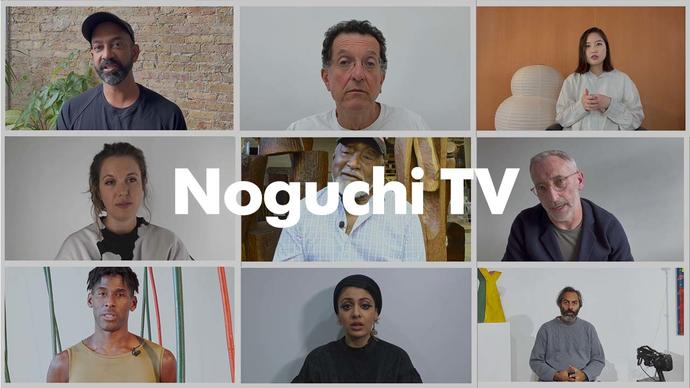 An collage of the artists in Noguchi TV