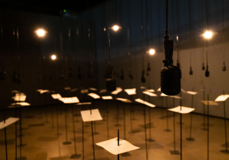 An image of the Shilpa Gupta: Sun at Night exhibition