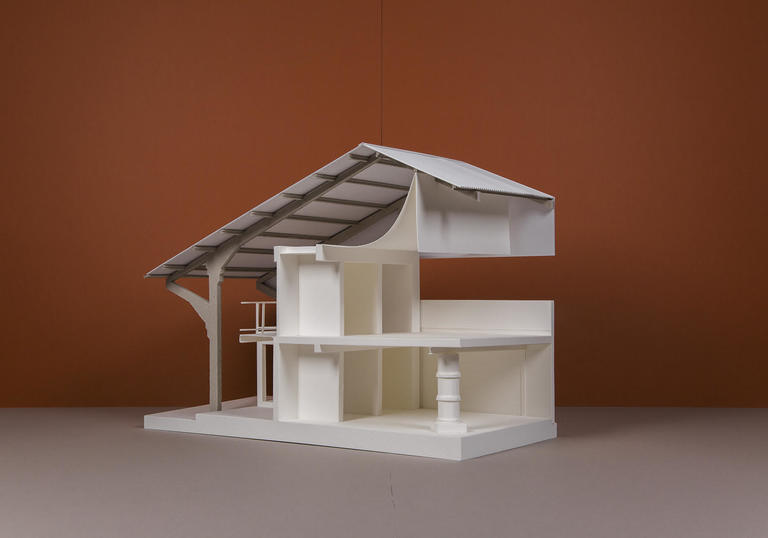 An image of a model house designed by Clancy Moore Architects
