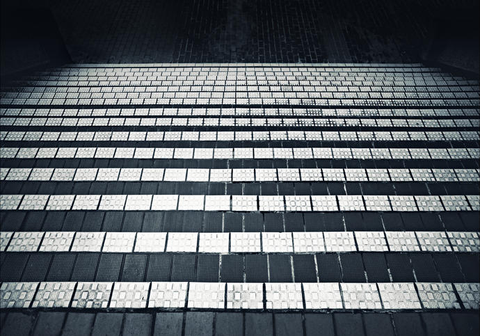 Photo of steps in the Barbican estate