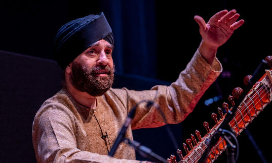 Image of a performer on stage