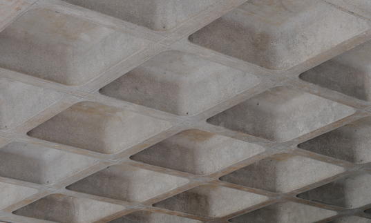 Photo of concrete roof on Barbican highwalk